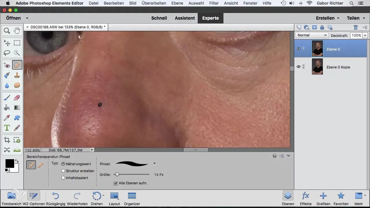 Retusche leicht gemacht: Bereichsreparatur-Pinsel in Photoshop Elements Retusche leicht gemacht: Bereichsreparatur-Pinsel in Photoshop Elements