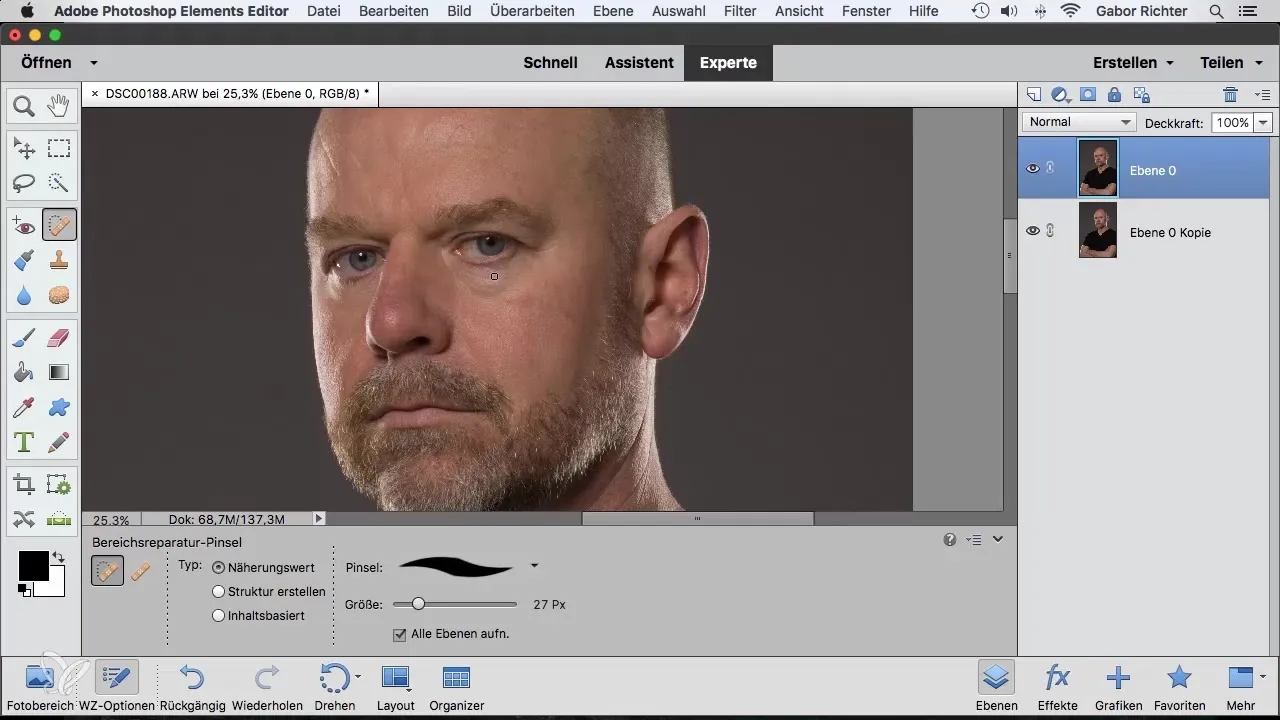 Retusche leicht gemacht: Bereichsreparatur-Pinsel in Photoshop Elements Retusche leicht gemacht: Bereichsreparatur-Pinsel in Photoshop Elements