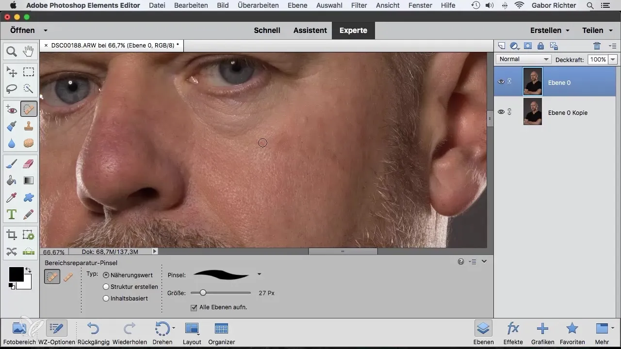Retusche leicht gemacht: Bereichsreparatur-Pinsel in Photoshop Elements Retusche leicht gemacht: Bereichsreparatur-Pinsel in Photoshop Elements