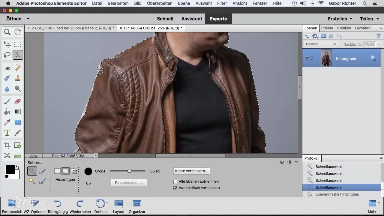 Einfaches Arbeiten mit dem Schnellauswahlwerkzeug in Photoshop Elements Einfaches Arbeiten mit dem Schnellauswahlwerkzeug in Photoshop Elements