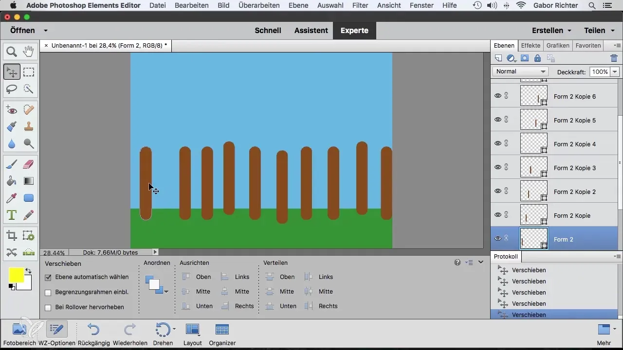 Formen in Photoshop Elements Ausrichten leicht gemacht Formen in Photoshop Elements Ausrichten leicht gemacht