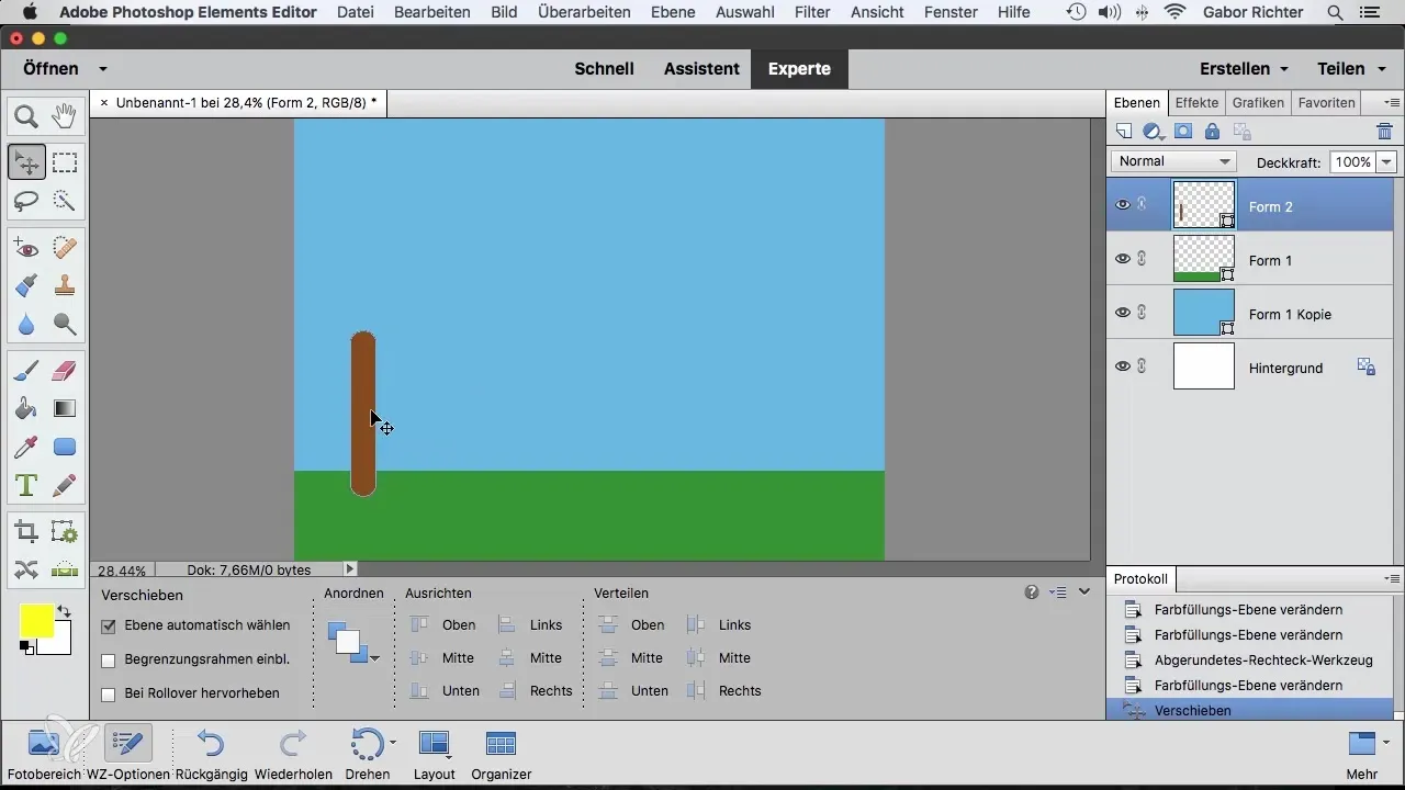 Formen in Photoshop Elements Ausrichten leicht gemacht Formen in Photoshop Elements Ausrichten leicht gemacht