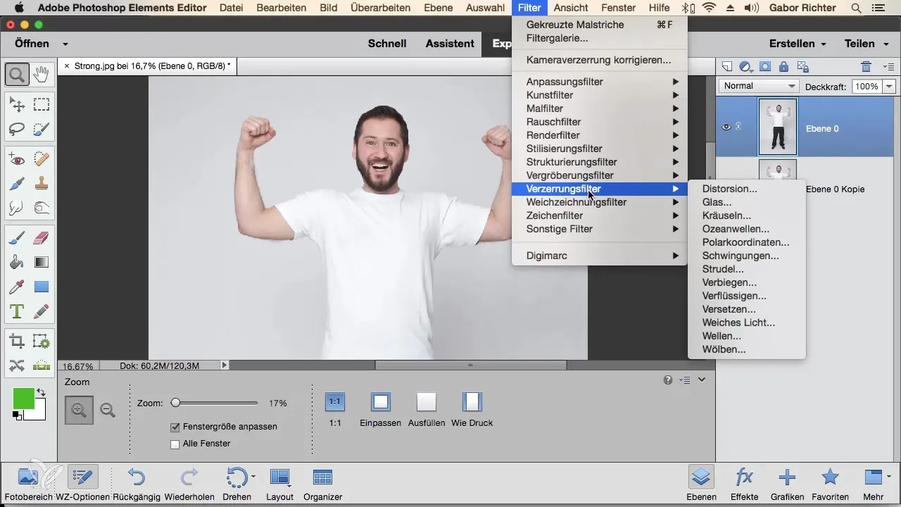 Kreative Anpassungen mit Verflüssigen in Photoshop Elements Kreative Anpassungen mit Verflüssigen in Photoshop Elements