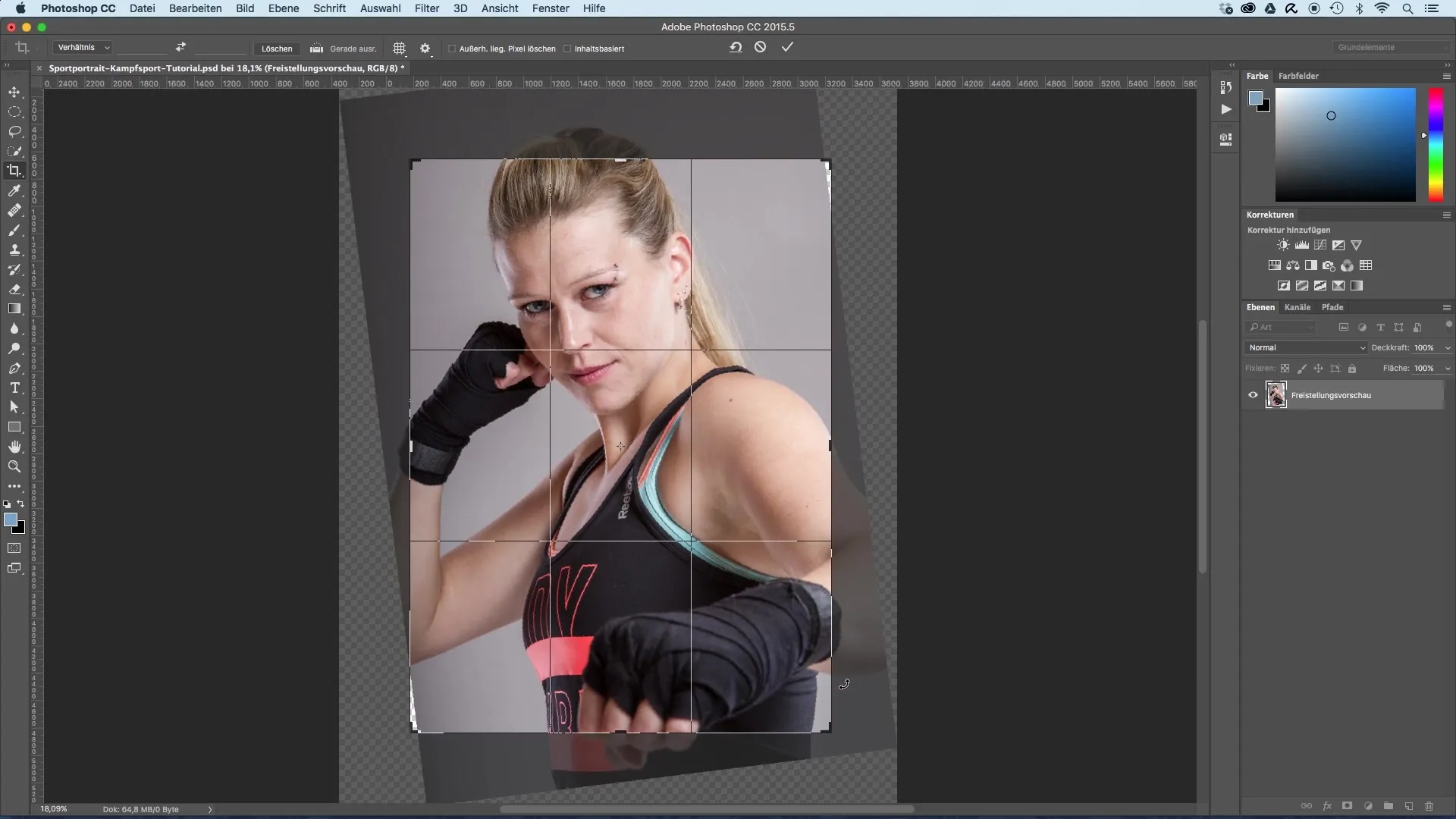 Optimiser un portrait sportif - recadrer une image facilement Optimiser le portrait sportif - recadrage d'image simplifié