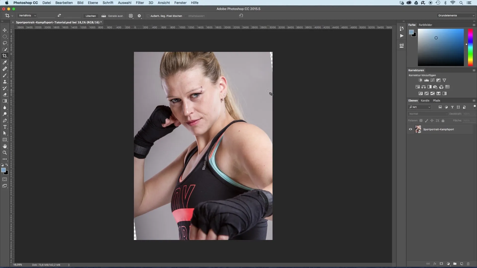 Optimiser le portrait sportif - Recadrer une image facilement Optimiser le portrait sportif - Rogner une image facilement
