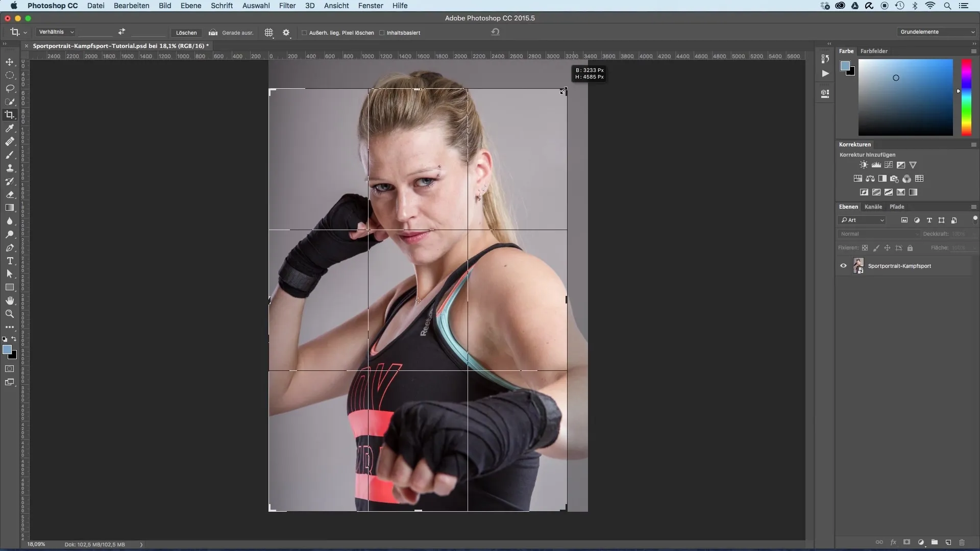 Optimiser le portrait sportif - recadrer une image facilement Optimiser le portrait sportif - Rogner l'image facilement