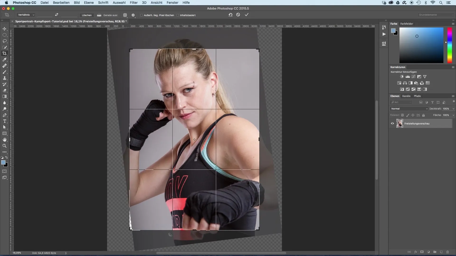 Optimiser le portrait sportif – recadrer l'image facilement Optimiser le portrait sportif - Rogner l'image facilement