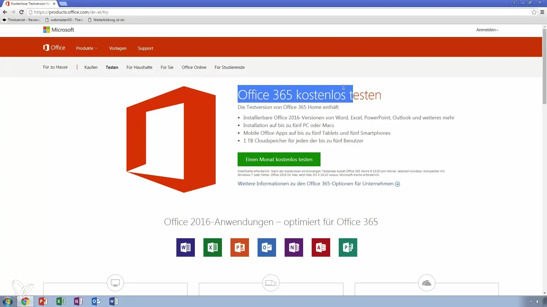 Instalación de Outlook 2016 y prueba gratuita de Office 365 Instalación de Outlook 2016 y prueba gratuita de Office 365