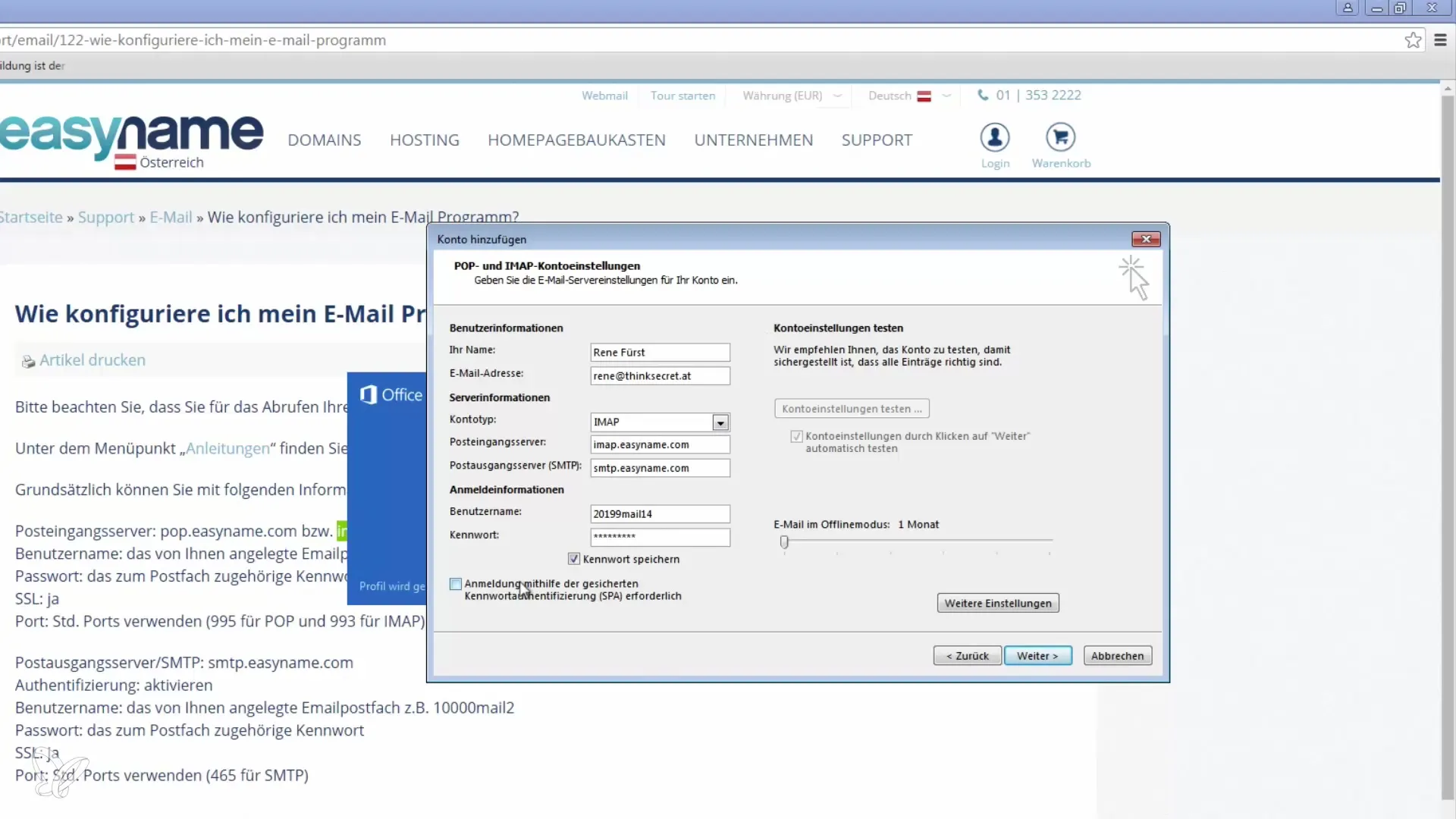 Configurar la cuenta de correo electrónico de manera efectiva en Outlook 2016 Configurar eficazmente la cuenta de correo electrónico en Outlook 2016
