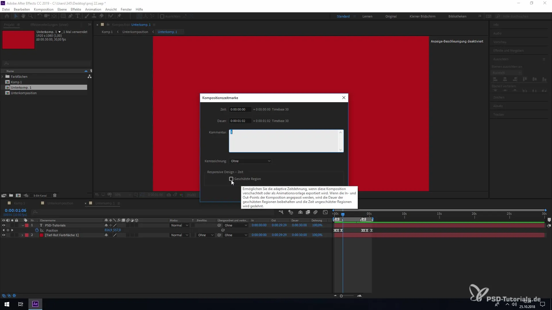 Bekerja dengan aman menggunakan Desain Responsif di After Effects