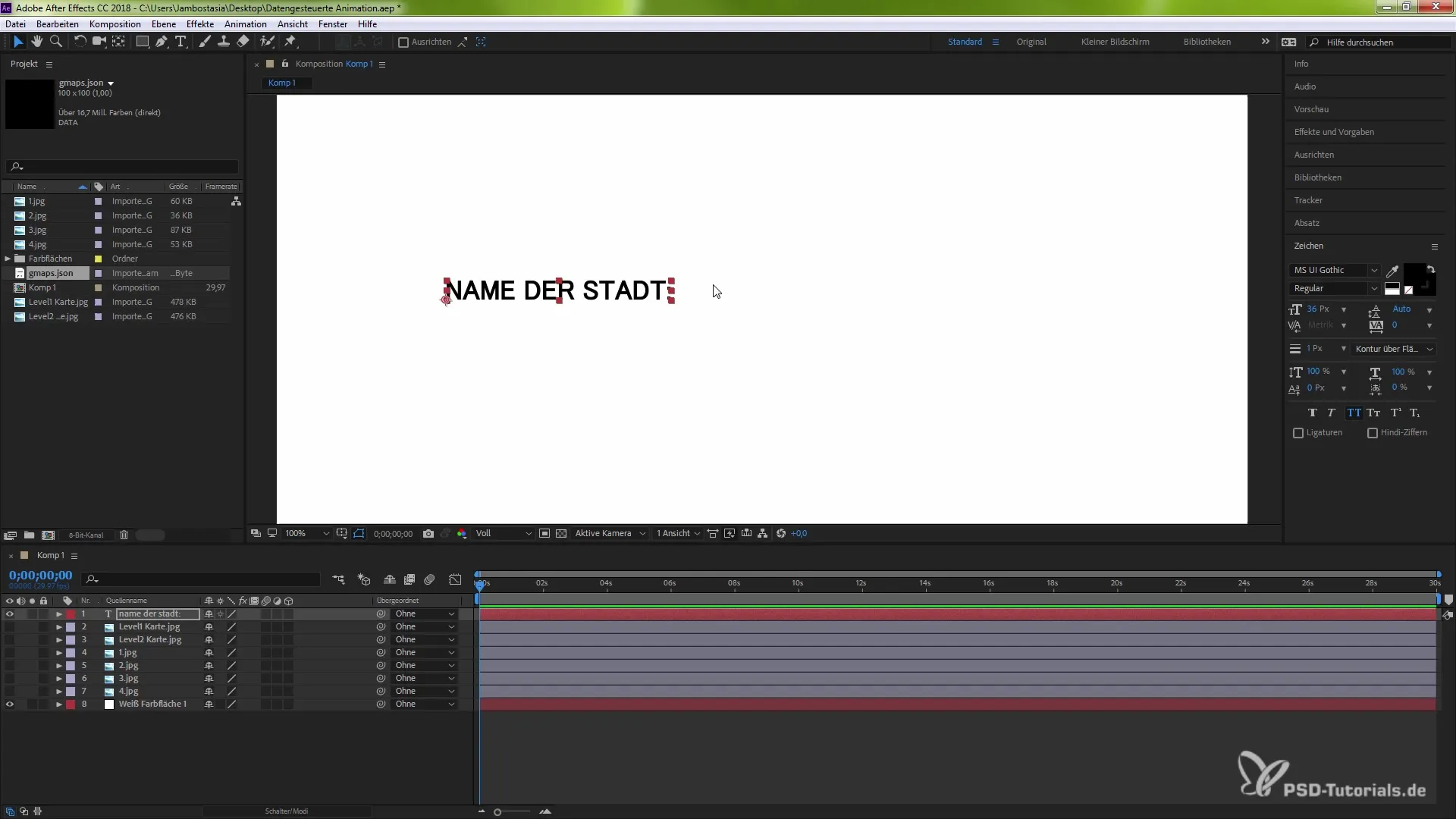 Data-driven Animation in After Effects CC 2018 Data-driven animation in After Effects CC 2018