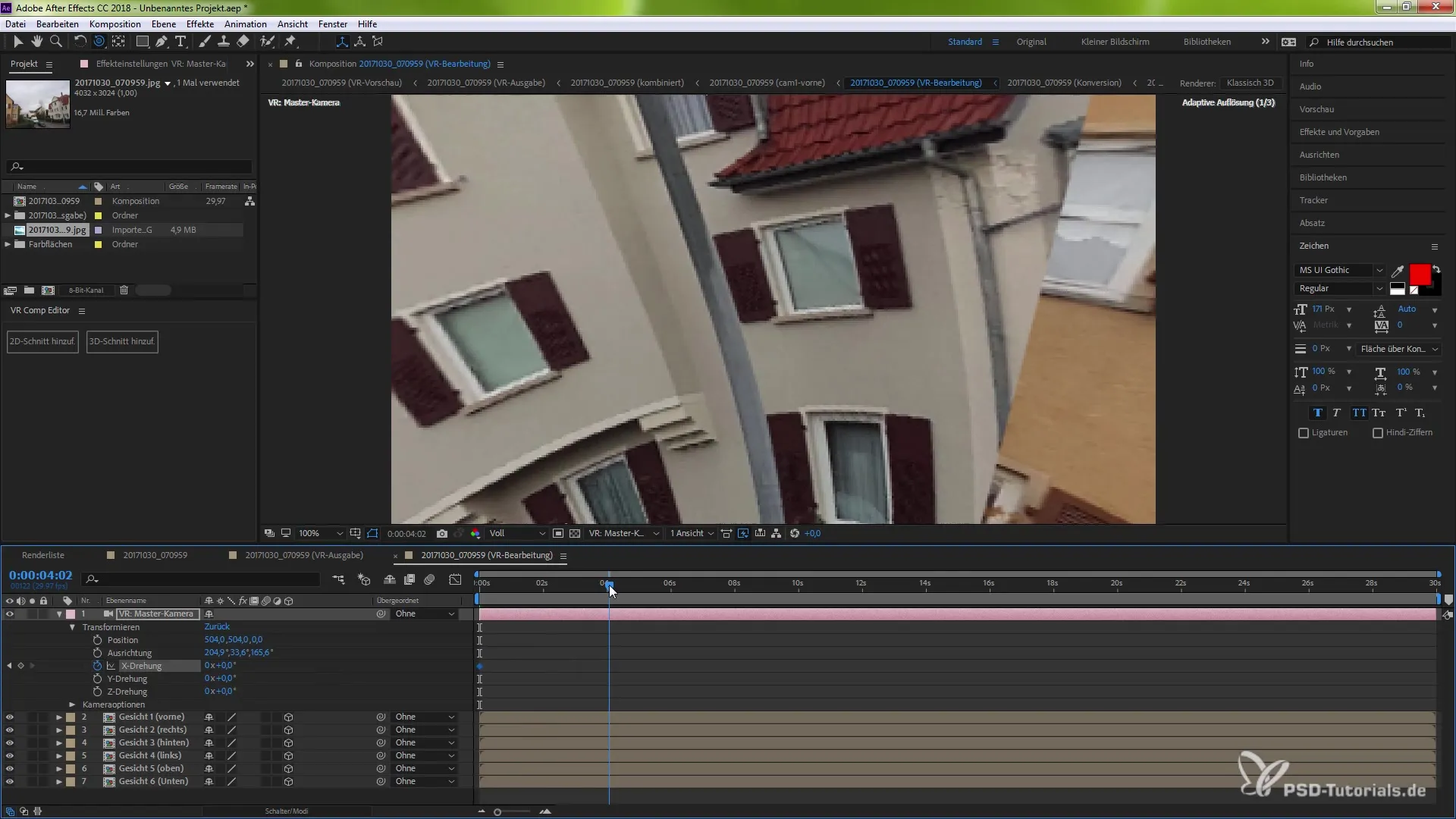 Innovative VR features in After Effects CC 2018 Innovative VR features in After Effects CC 2018