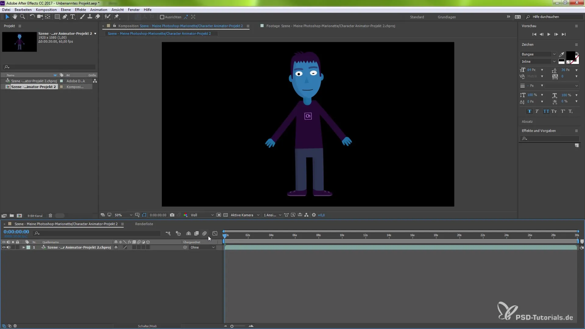 Use dynamic connection between Adobe Character Animator and After Effects Use dynamic connection between Adobe Character Animator and After Effects