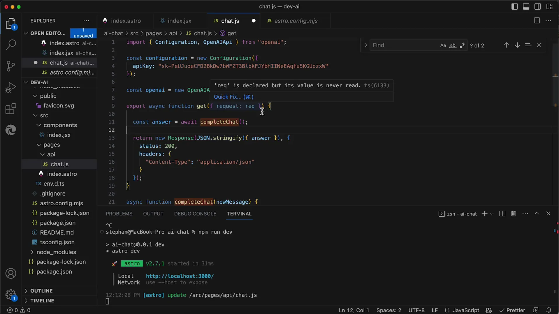 OpenAI API: Předávat uživatelské zprávy pomocí URL