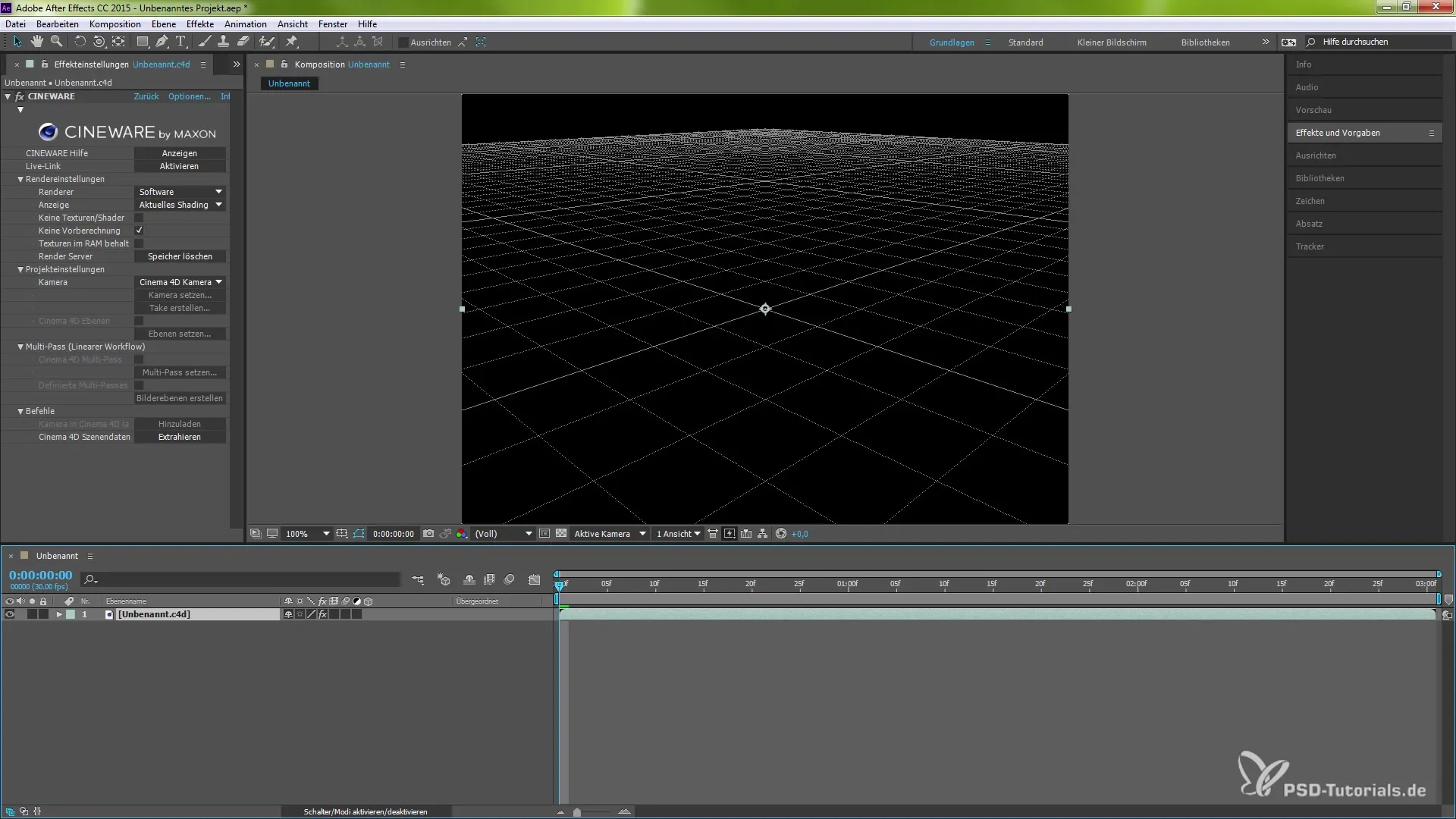 After Effects CINEWARE 3.0: Sincronizzazione sicura con Live-Link