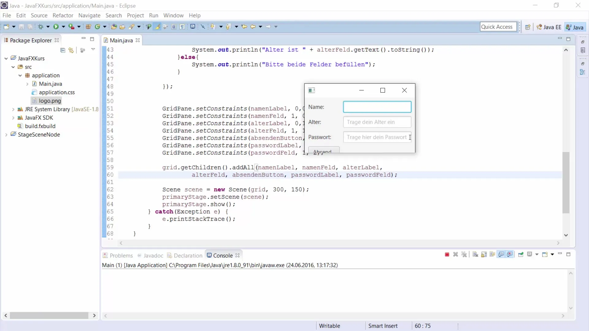 PasswordField in JavaFX – Eine Schritt-für-Schritt Anleitung
