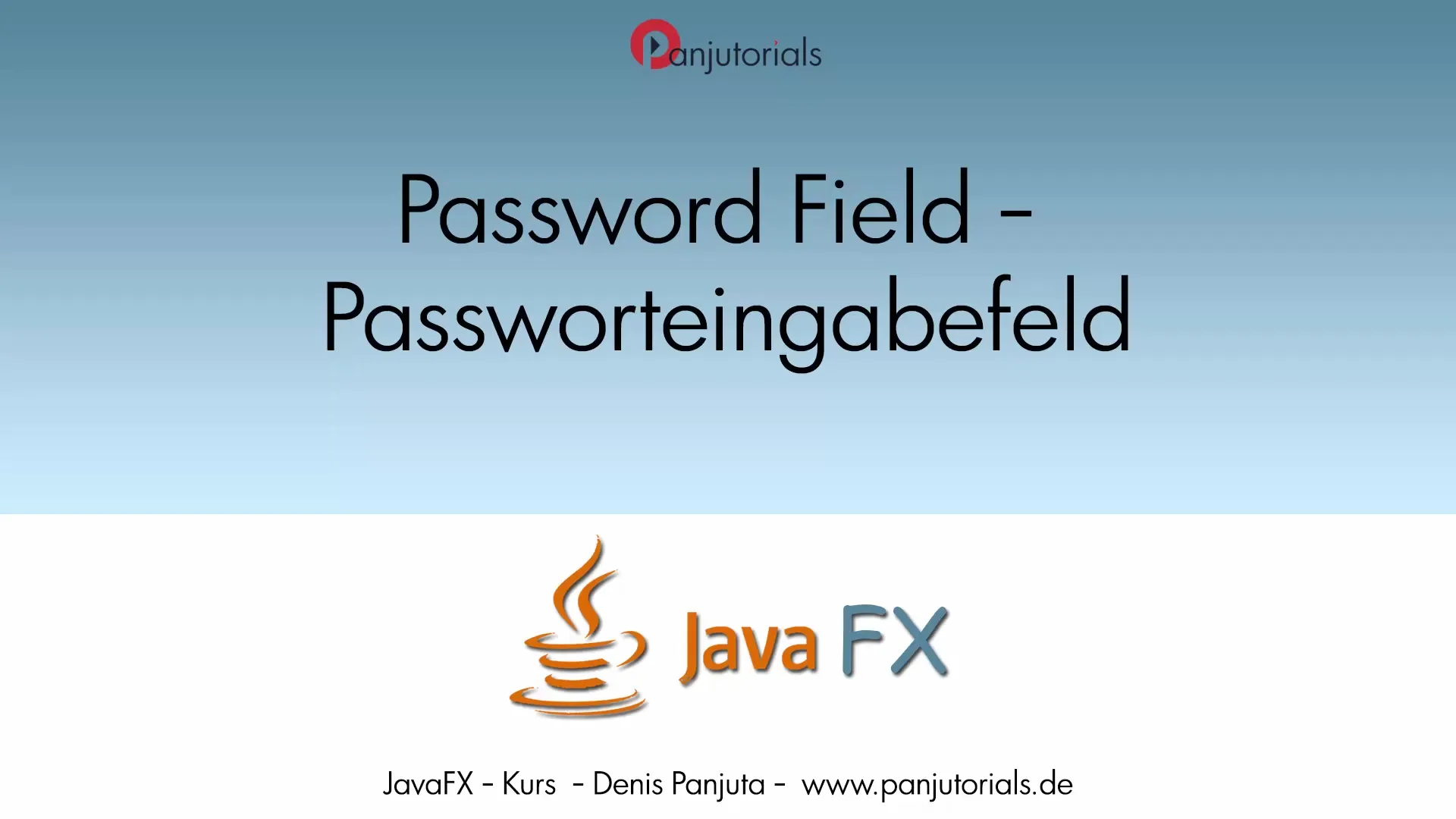 PasswordField in JavaFX – Eine Schritt-für-Schritt Anleitung