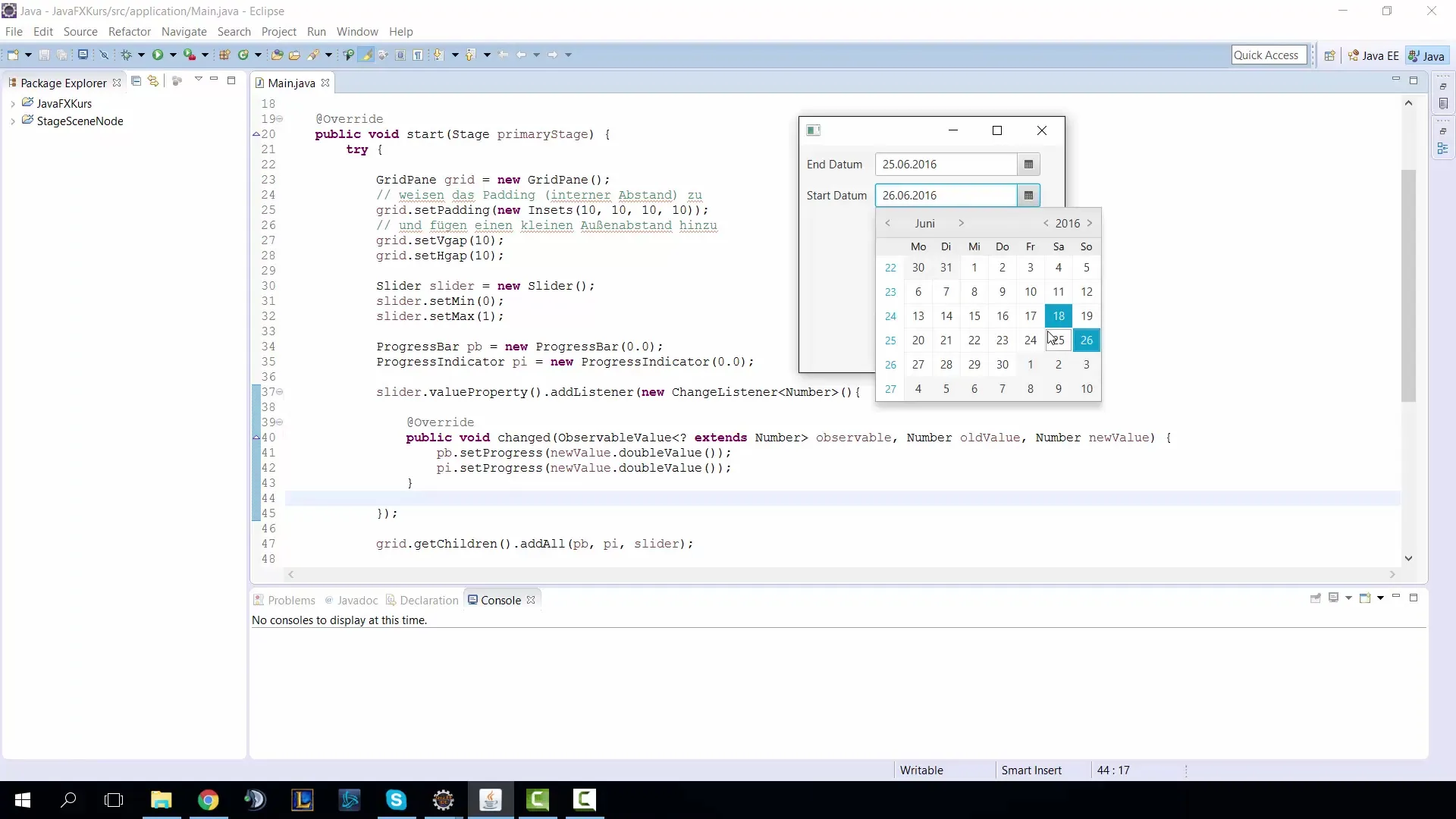 Имплементация на DatePicker в JavaFX