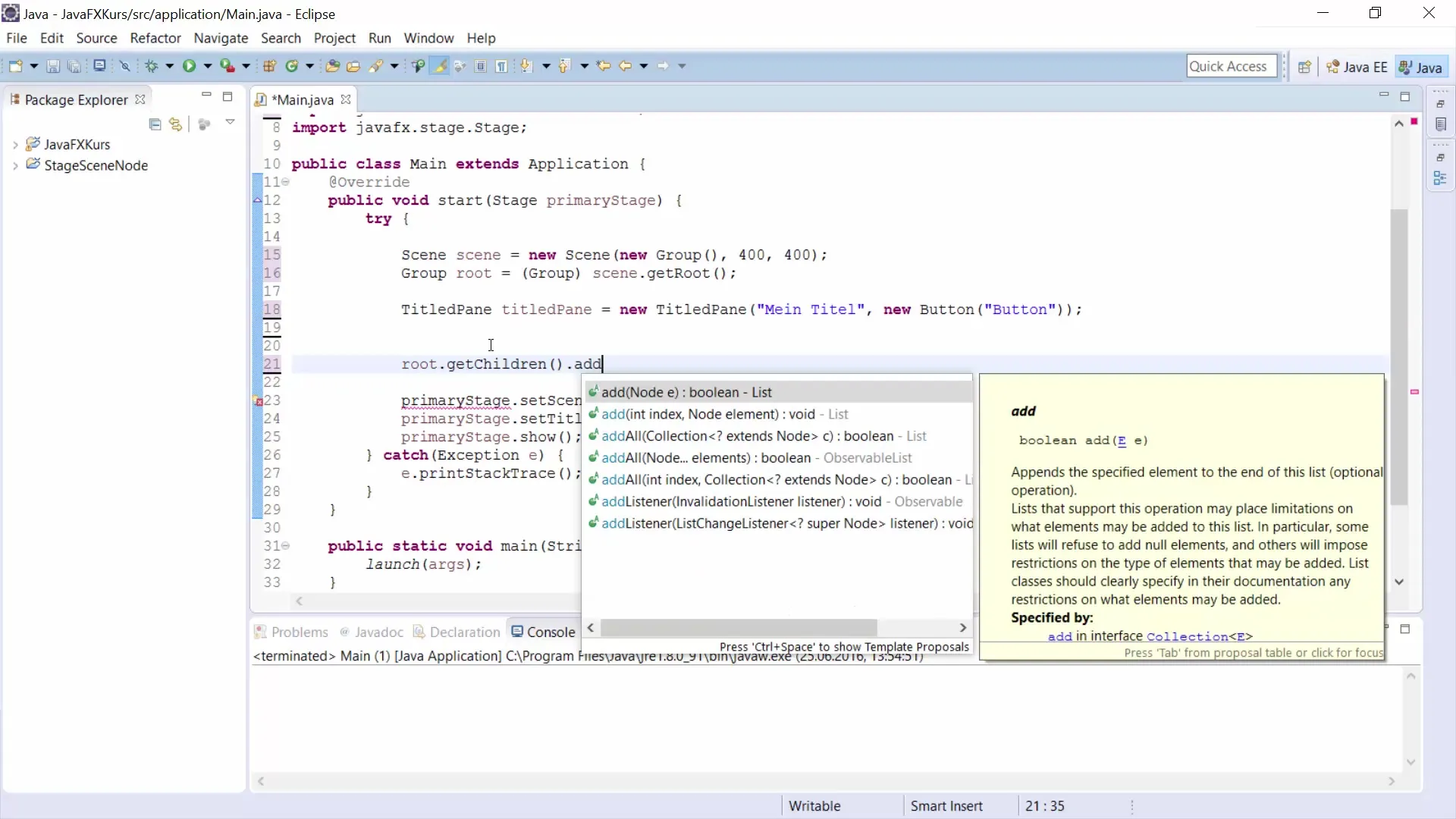 TitledPane in JavaFX – Entwickle dynamische Benutzeroberflächen
