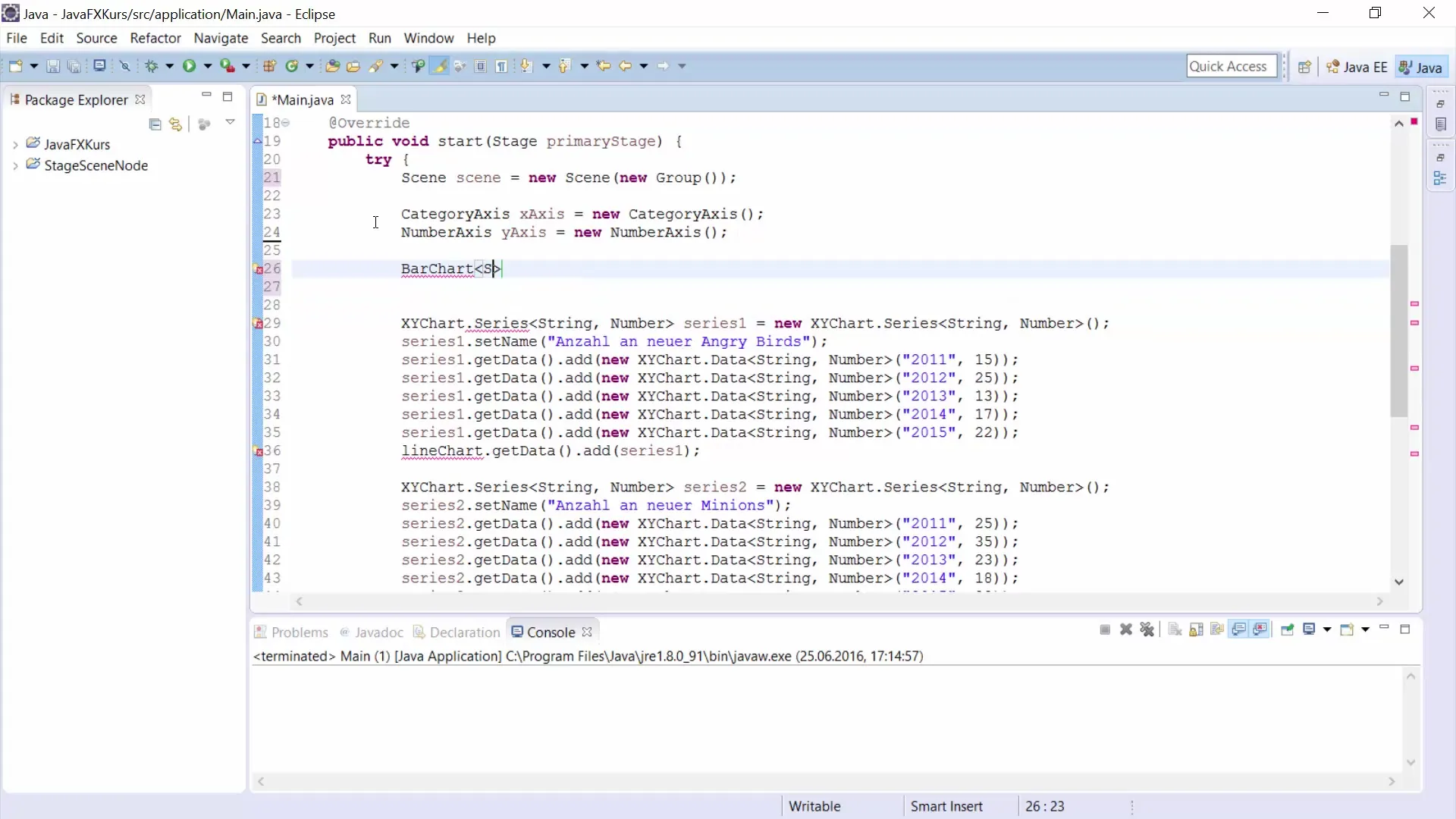 ```java
