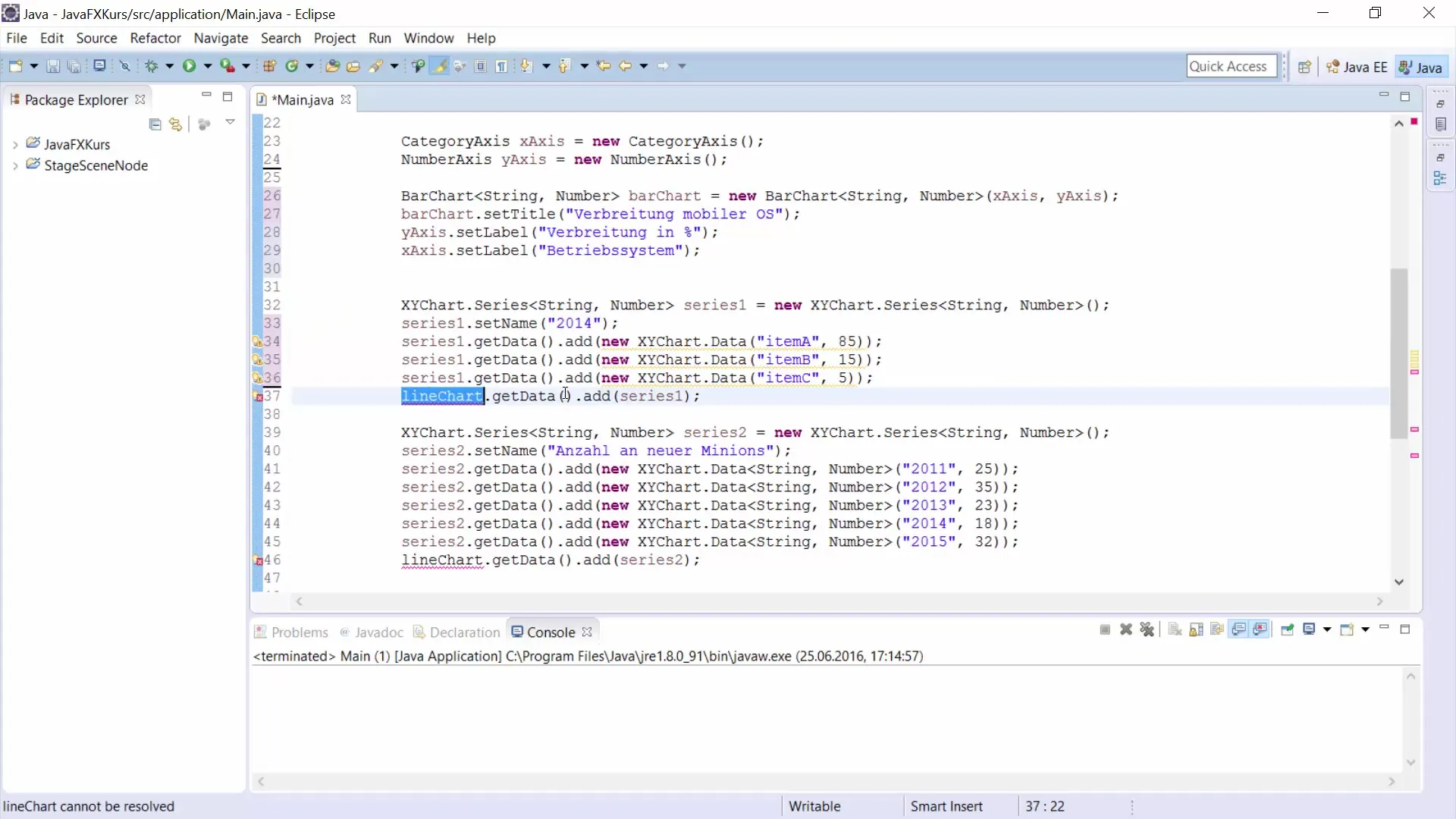```java