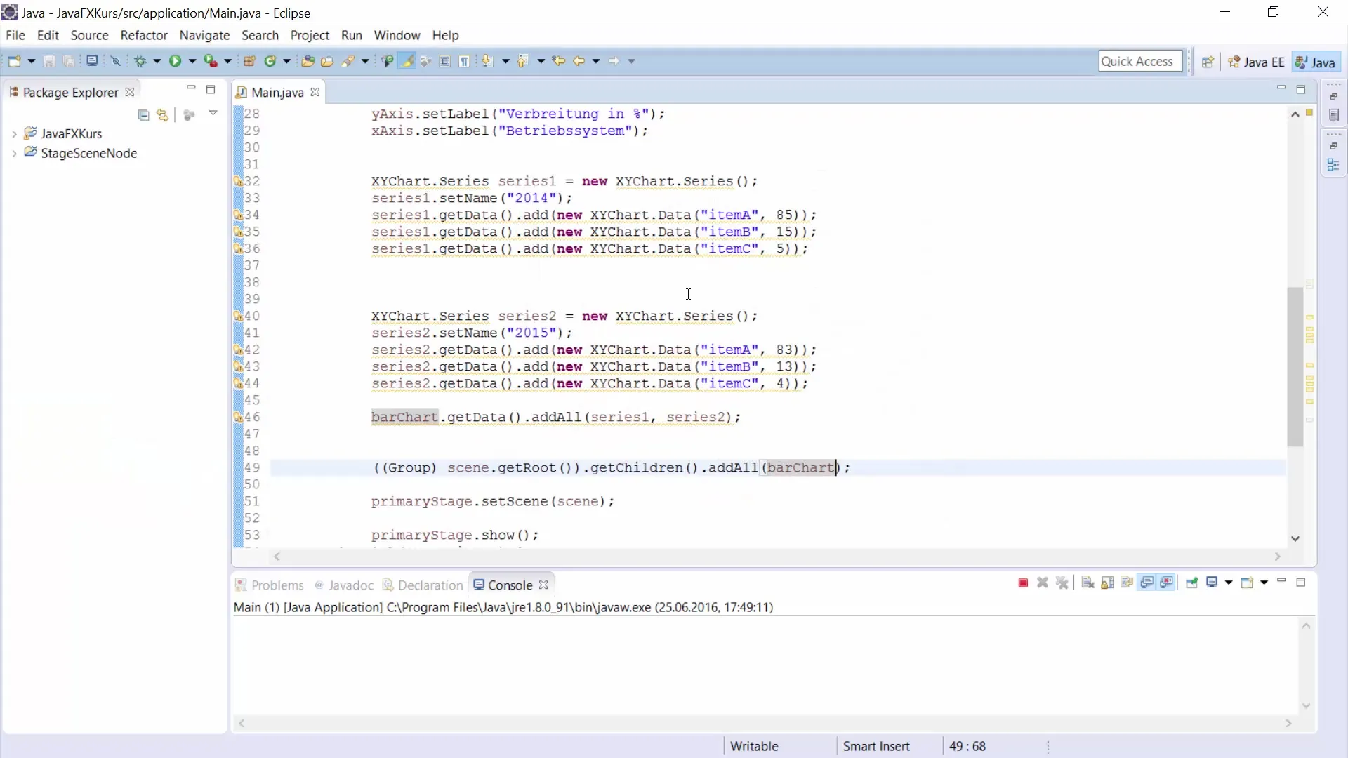 ```java