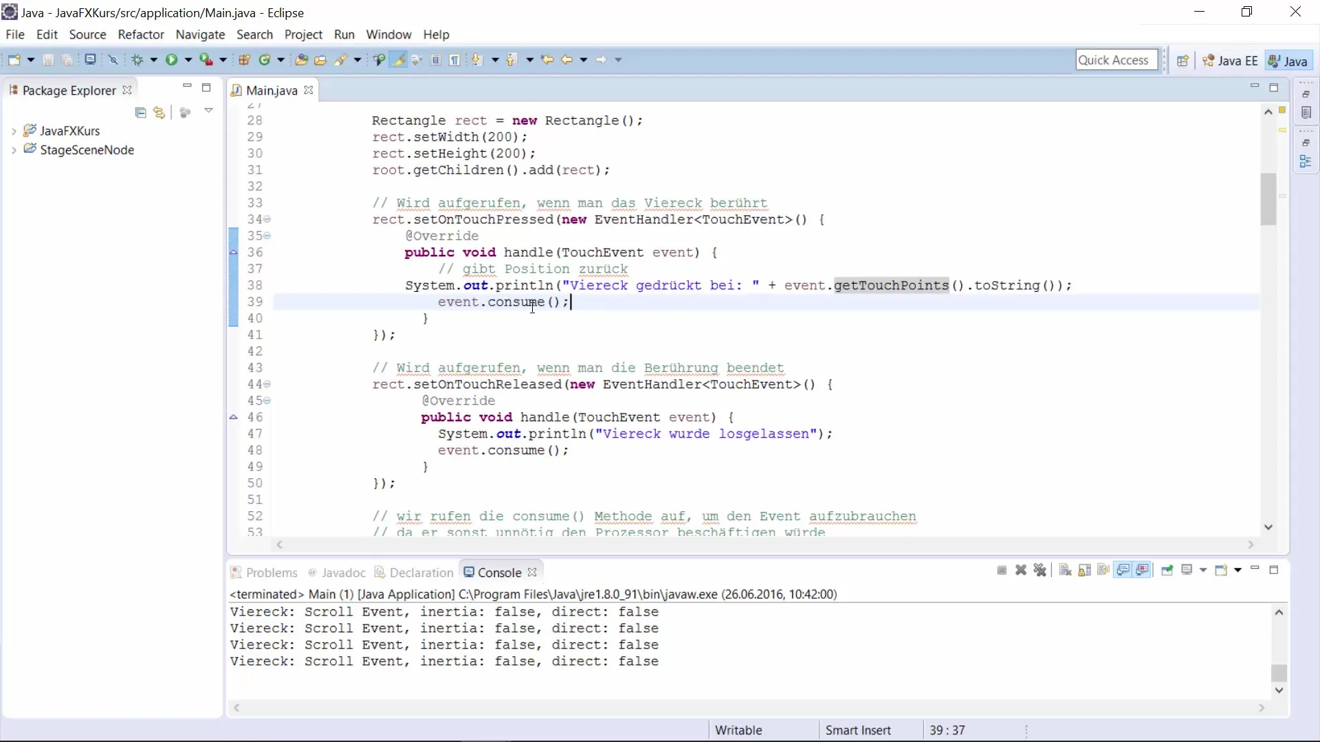 JavaFX Gesten-Events: Interaktive Benutzeroberflächen gestalten
