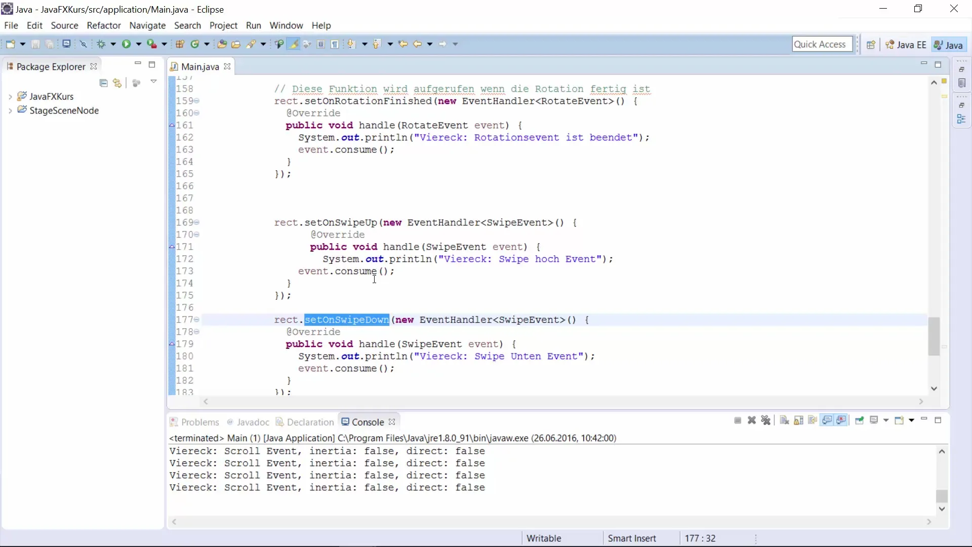 JavaFX Gesten-Events: Interaktive Benutzeroberflächen gestalten