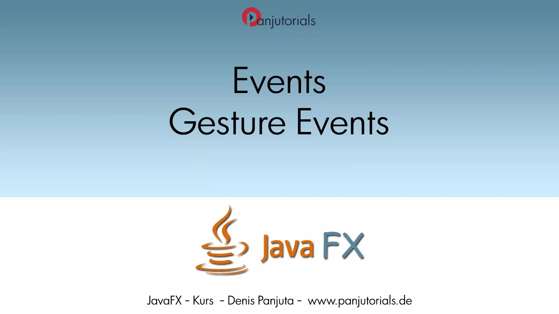 JavaFX Gesten-Events: Interaktive Benutzeroberflächen gestalten