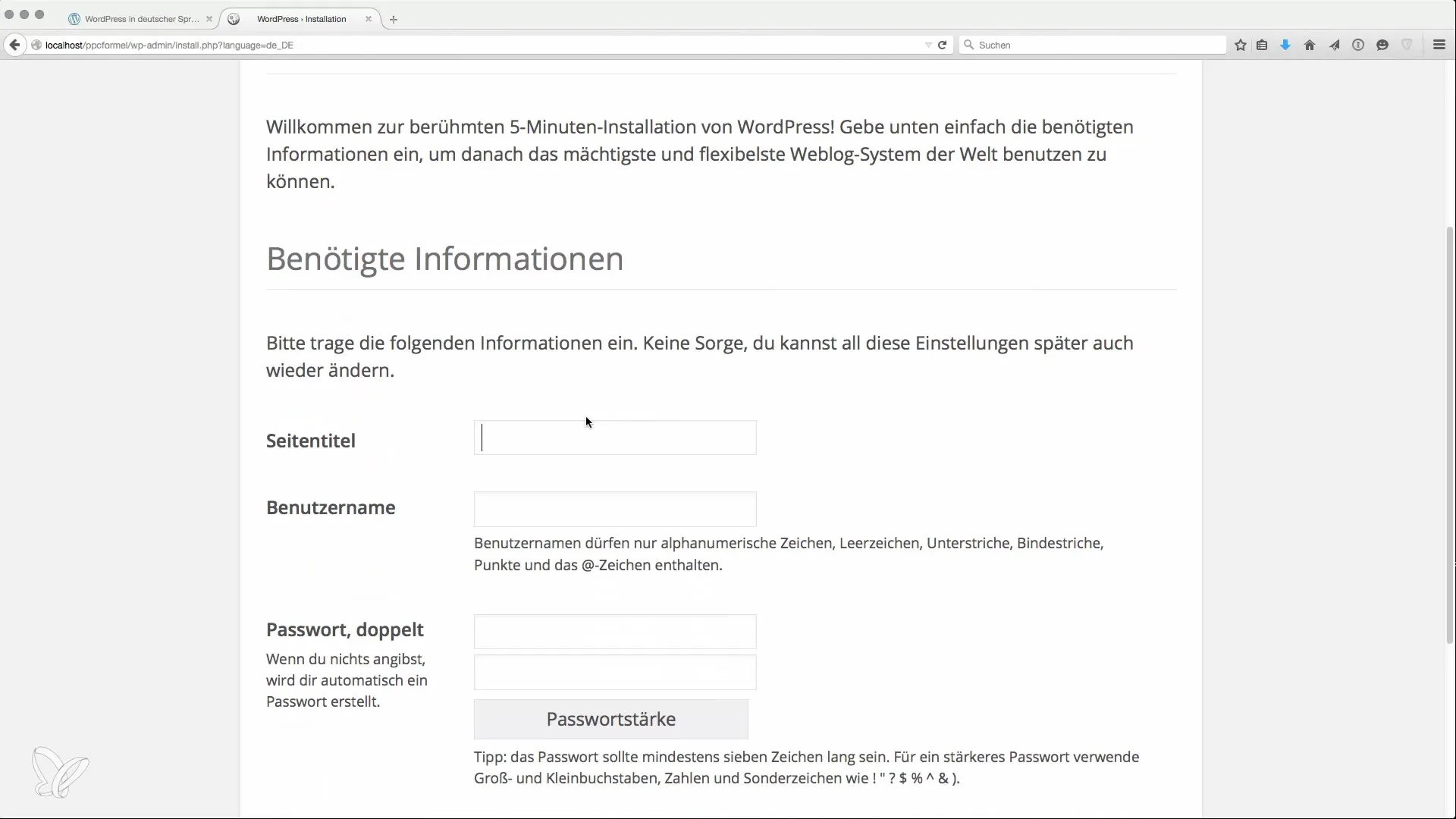 WordPress effektiv installieren für Nischenseiten