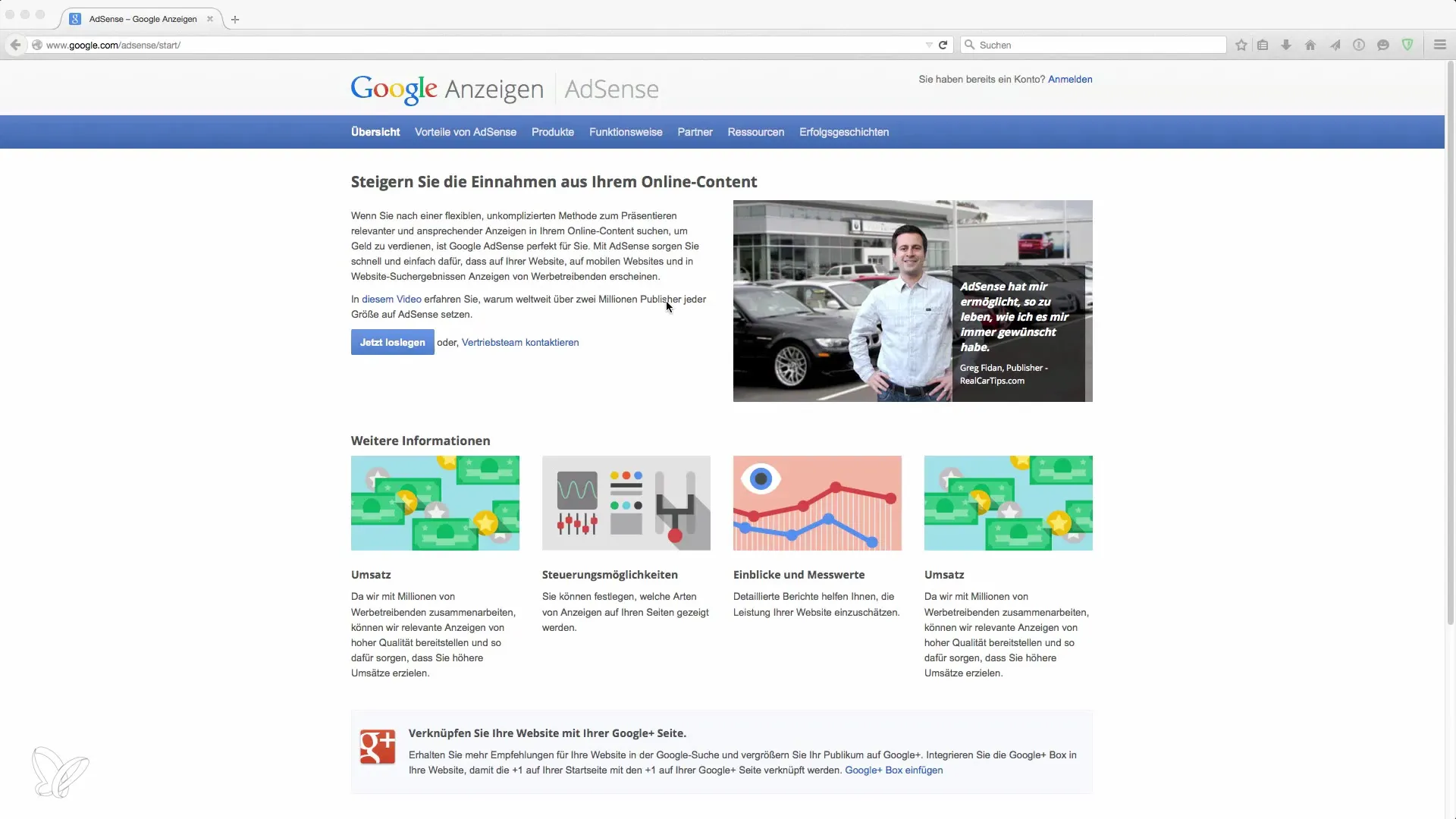 Antrag auf Google AdSense Benutzerkonto – Schritt-für-Schritt-Anleitung