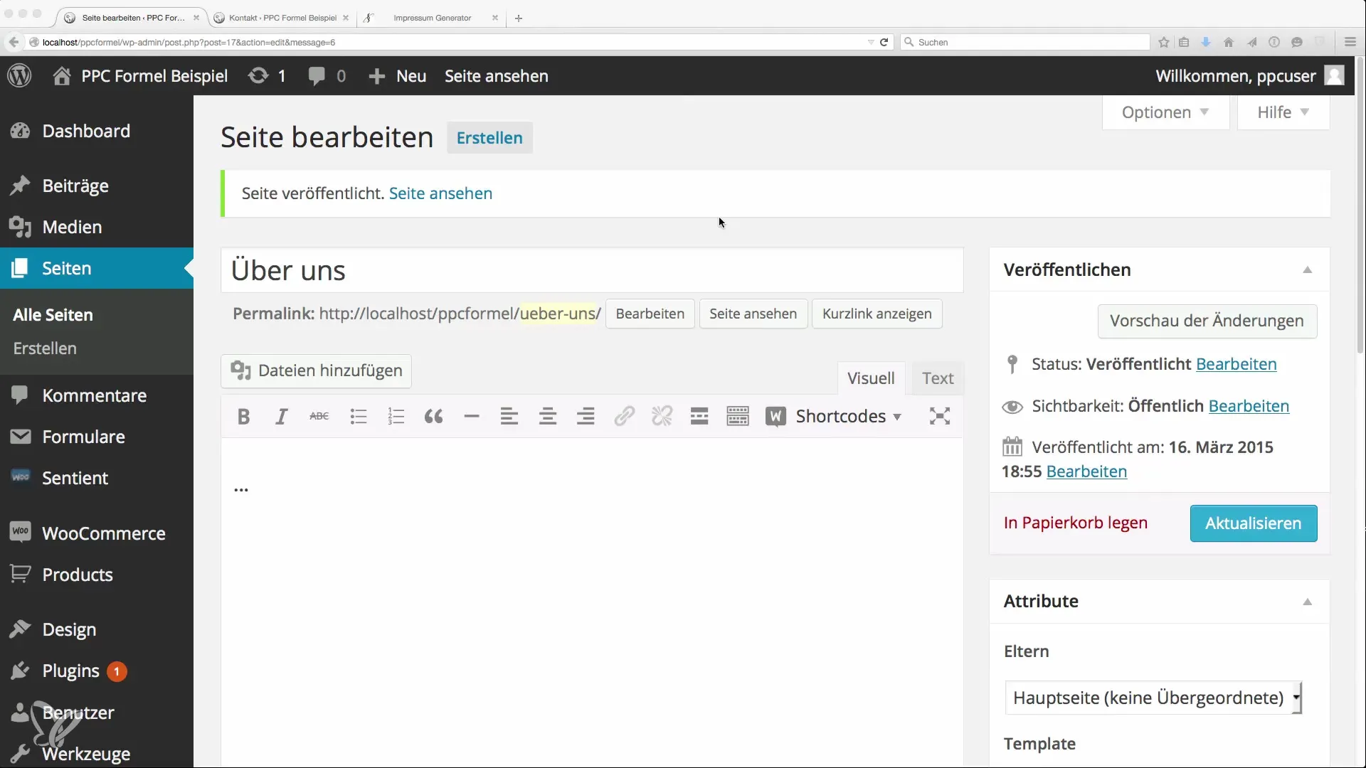 Effektive Einrichtung von Menüs und Widgets für Webseiten