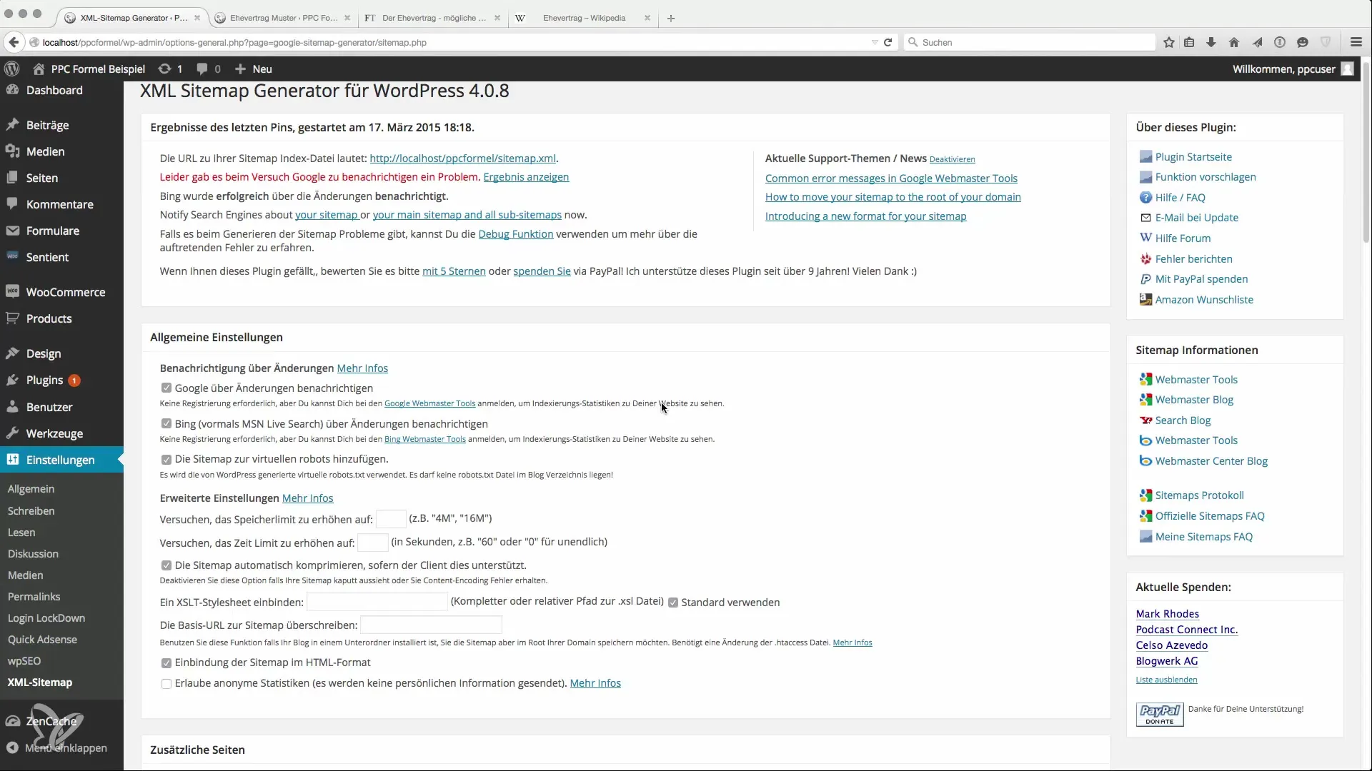 Set up XML Sitemap for quick indexing