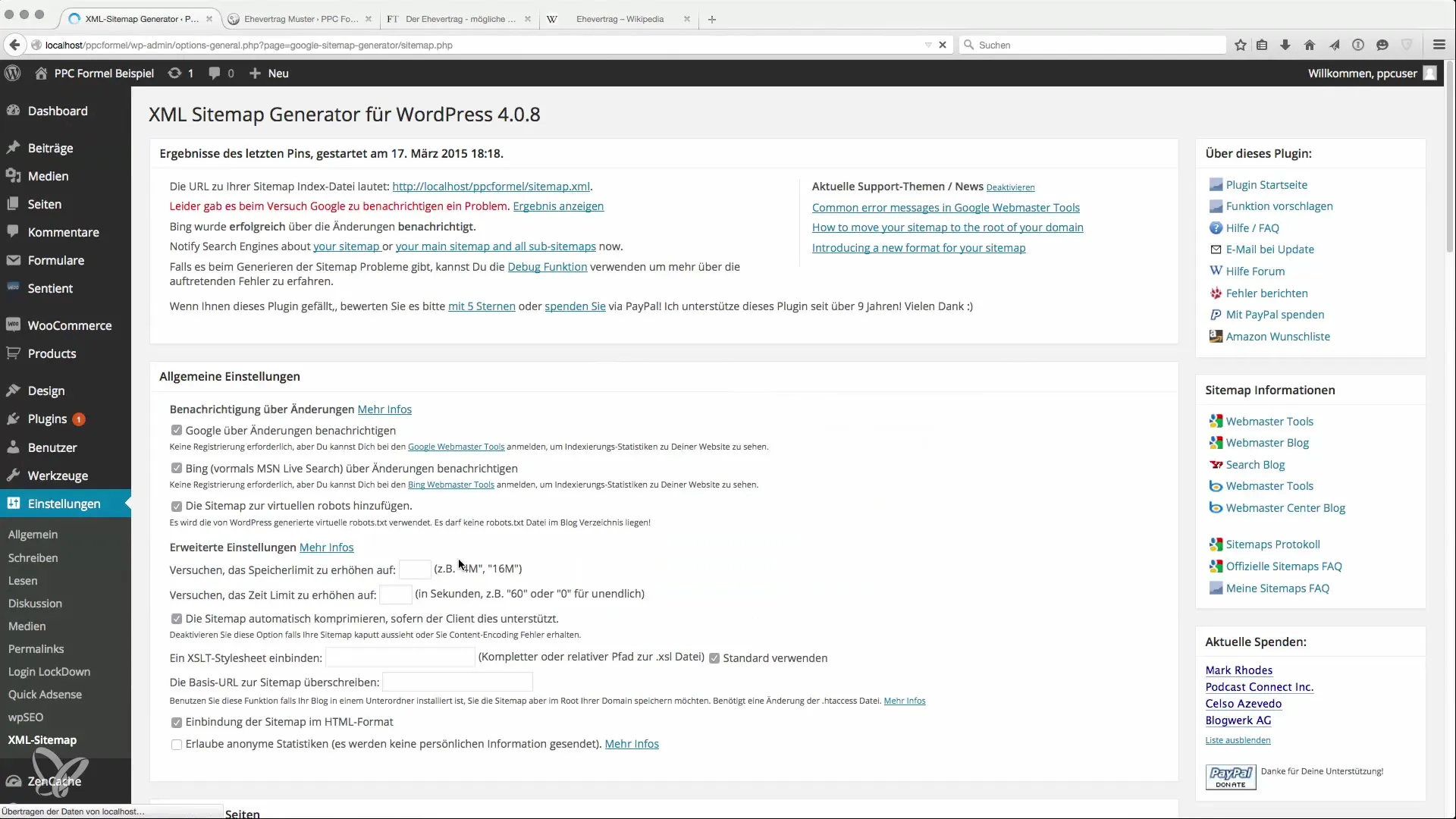 Set up XML sitemap for quick indexing