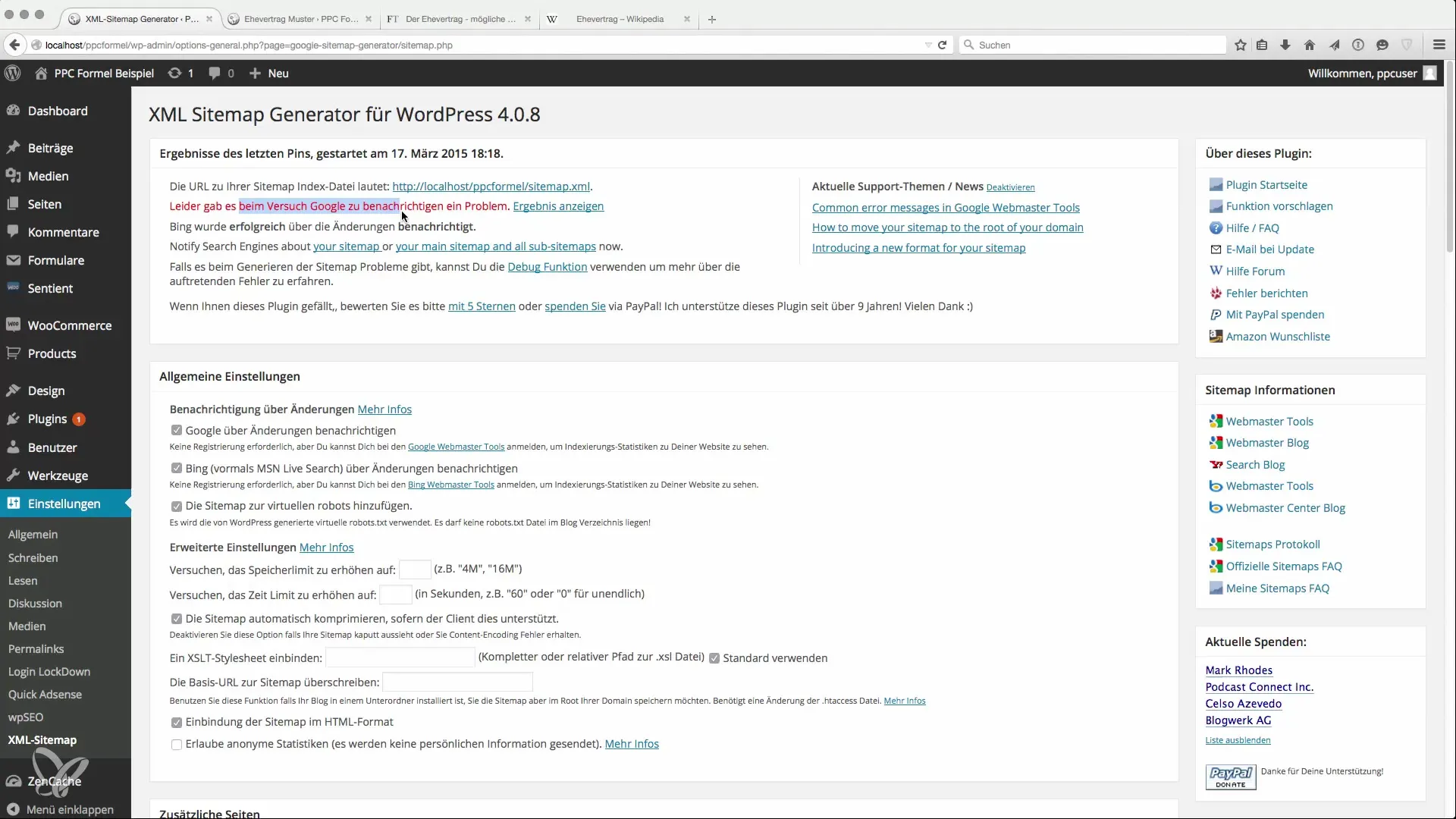Set up XML sitemap for quick indexing