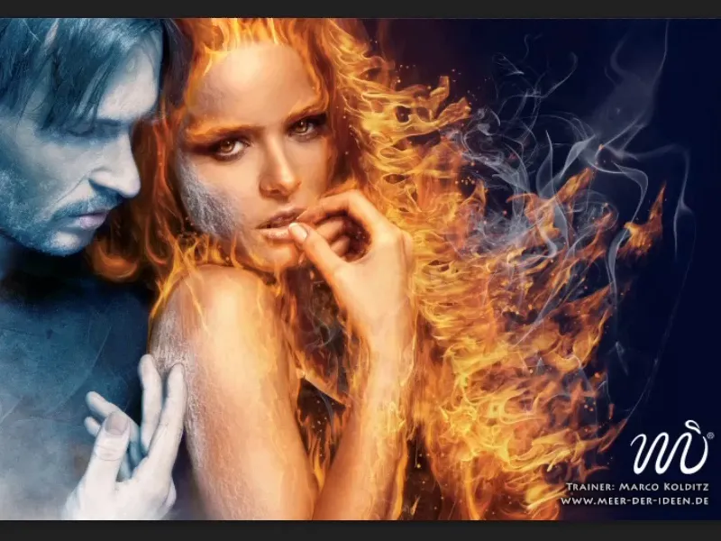 Photoshop composing - Fire and ice - Part 01: Introduction, preparation and placement of the first image