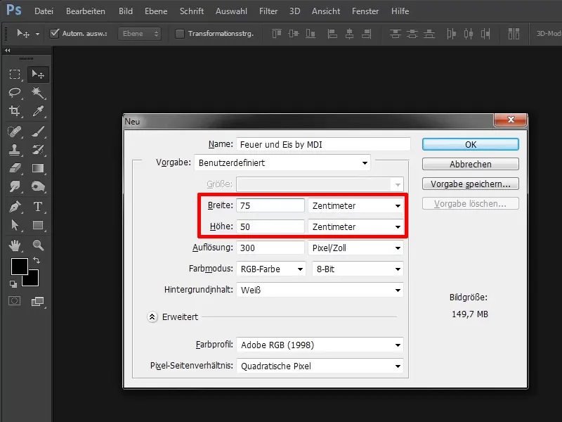 Photoshop composing - Fire and ice - Part 01: Introduction, preparation and placement of the first image