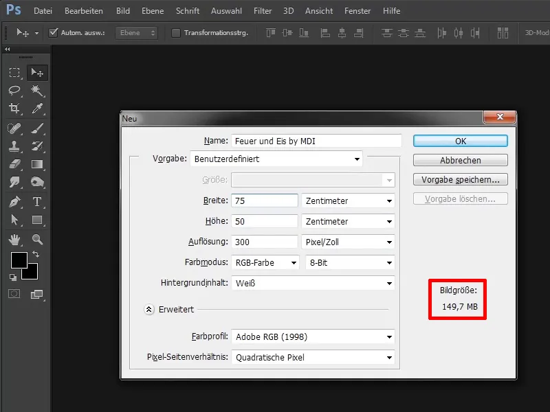 Photoshop composing - Fire and ice - Part 01: Introduction, preparation and placement of the first image