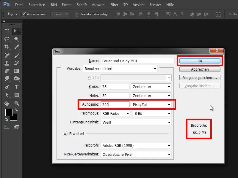 Photoshop composing - Fire and ice - Part 01: Introduction, preparation and placement of the first image
