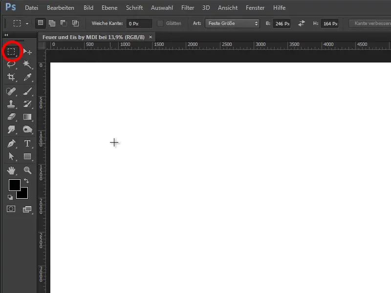 Photoshop composing - Fire and ice - Part 01: Introduction, preparation and placement of the first image