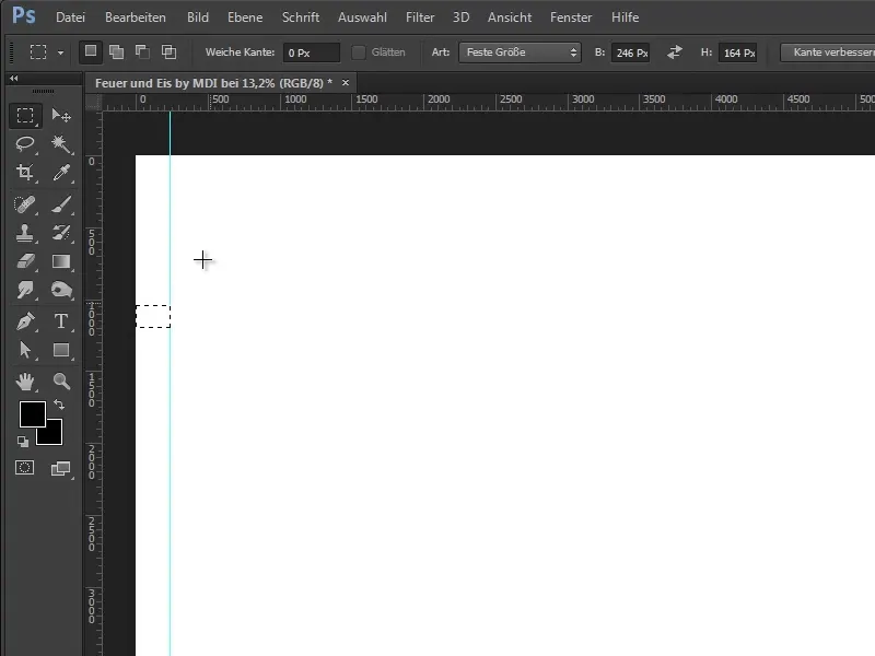 Photoshop composing - Fire and ice - Part 01: Introduction, preparation and placement of the first image