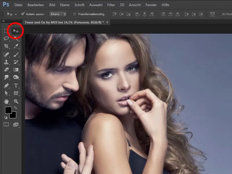 Photoshop composing - Fire and ice - Part 01: Introduction, preparation and placement of the first image