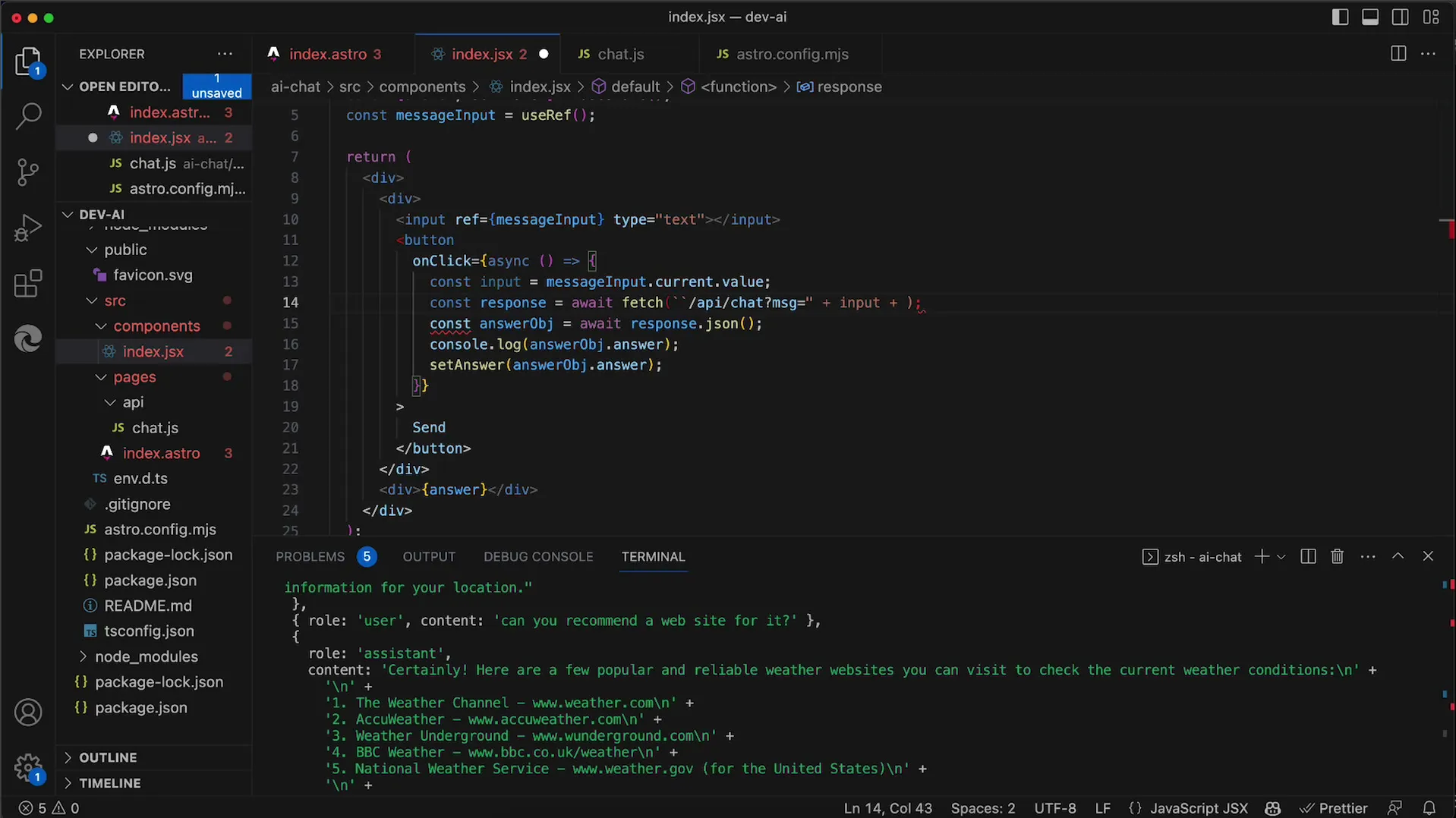 Comment réinitialiser le chat avec l'API OpenAI