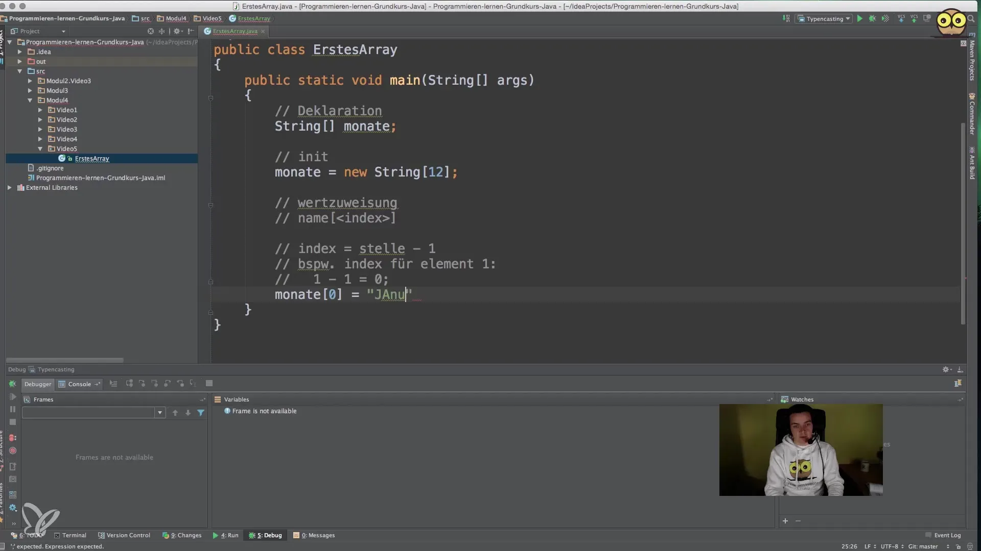 Grundlagene for en-dimensionale arrays i Java Grundlagene for endimensionale arrays i Java