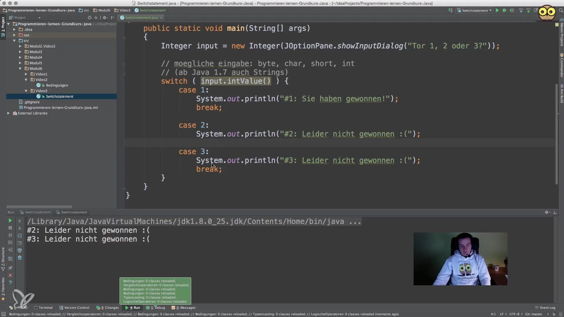 Switch-sætning i Java: Mestre tilfælde adskillelser Switch-erklæring i Java: Mestre tilfælde