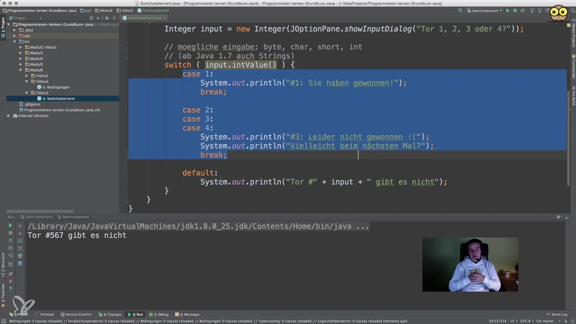 Switch-udsagn i Java: Mestre tilfælde forskelle Switch-sætning i Java: Mestre tilfælde forskelle
