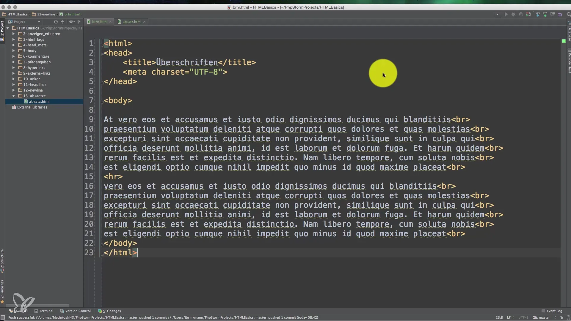 Effektiv indsættelse af afsnit i HTML Effektiv indsættelse af afsnit i HTML