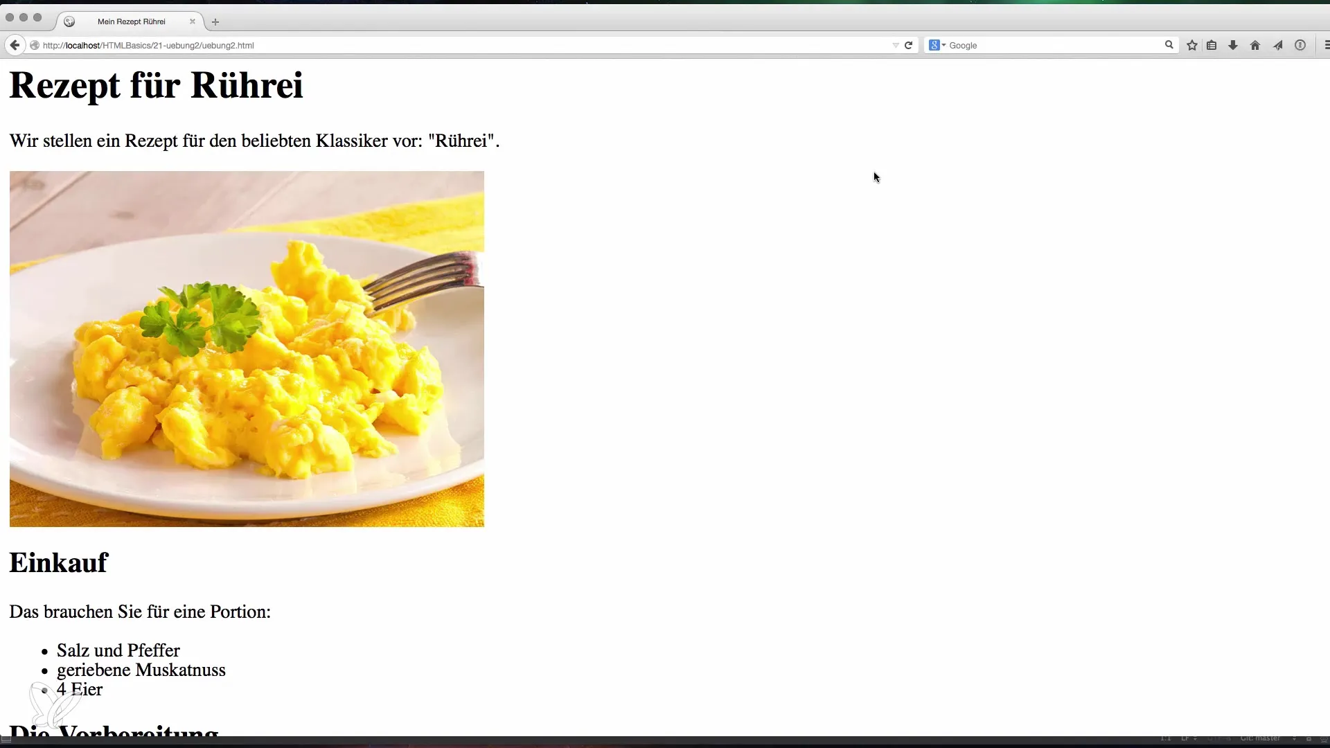 Vytvorenie receptu pomocou HTML - jednoduchý návod Vytvorenie receptu pomocou HTML – jednoduchý návod