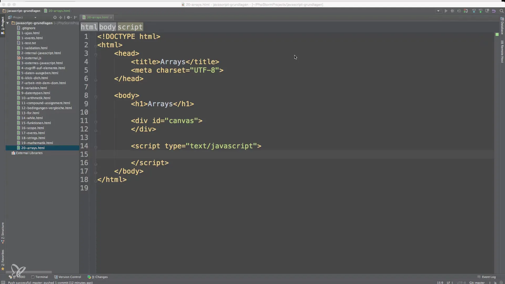 Grundlaget for arbejdet med arrays i JavaScript Grundlæggende om arbejde med arrays i JavaScript