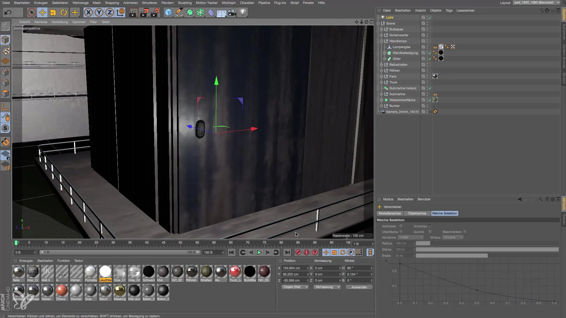 Principes de l'éclairage dans Cinema 4D - Applique murale Principes d'éclairage dans Cinema 4D - Applique murale